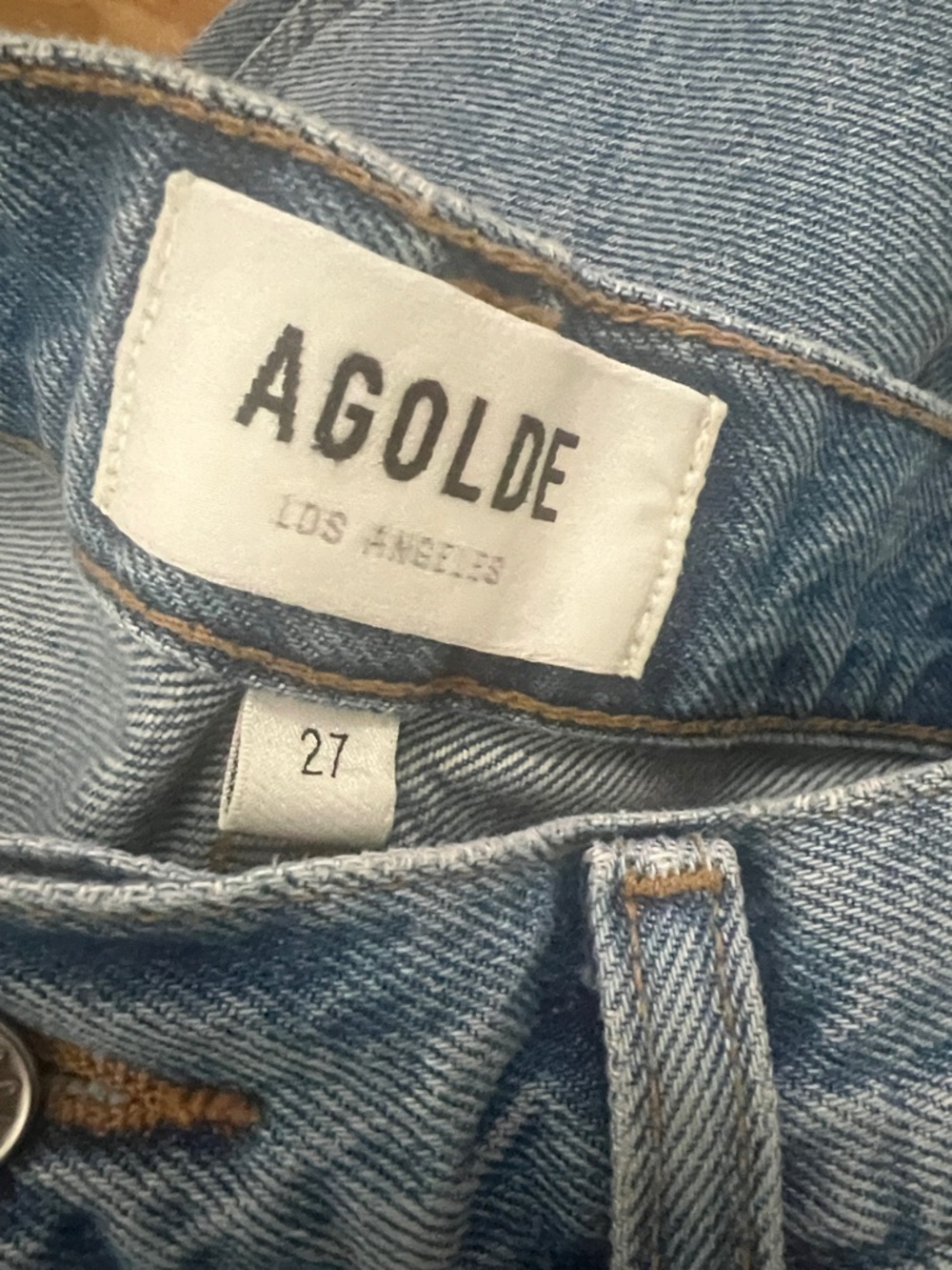 Agolde Clara Baggy Wide-Leg High-Rise Denim Jeans - Medium Blue - Picture 7 of 7